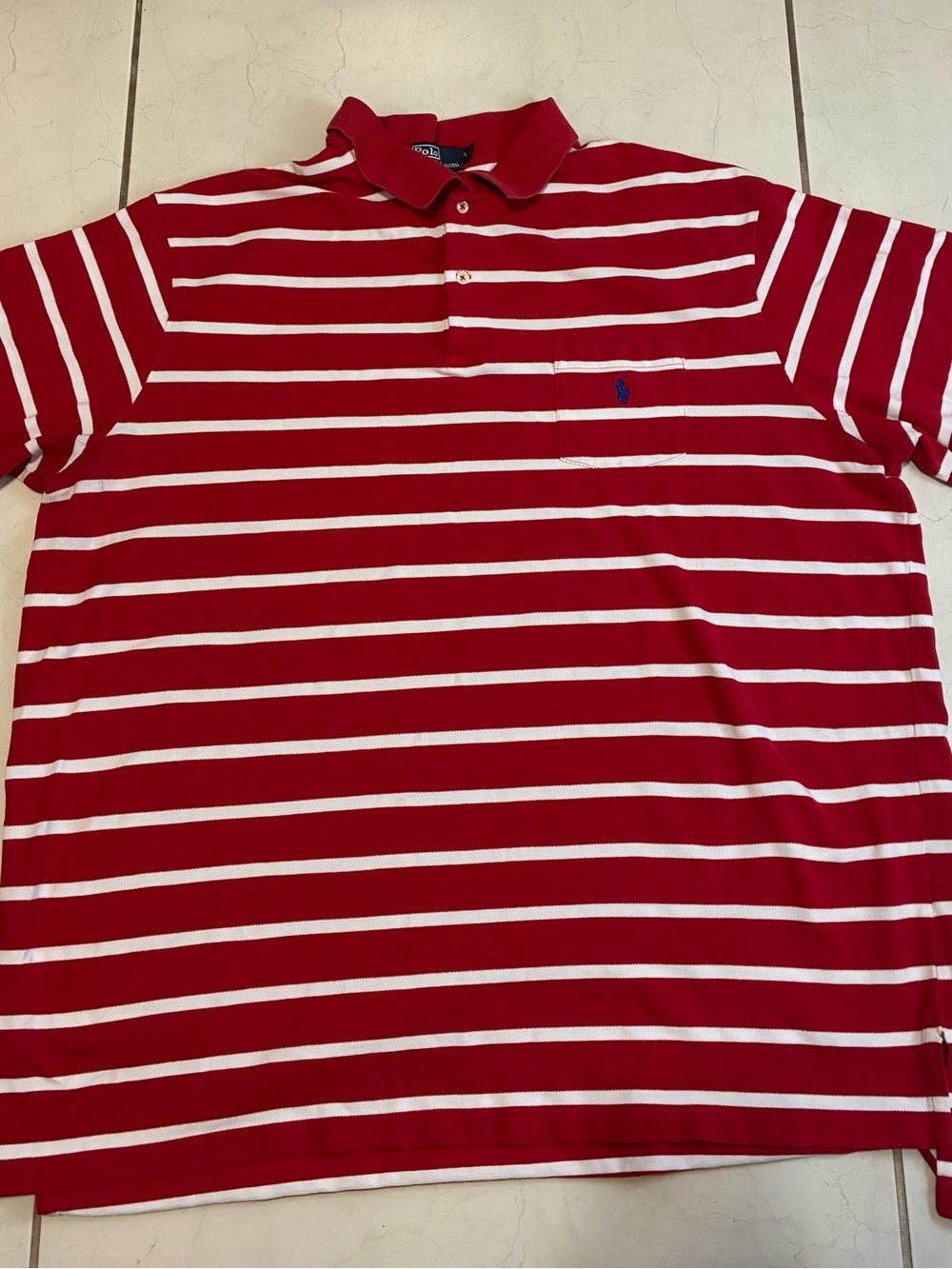 Polo Ralph Lauren Shirt 3XL Preppy Classy Red White